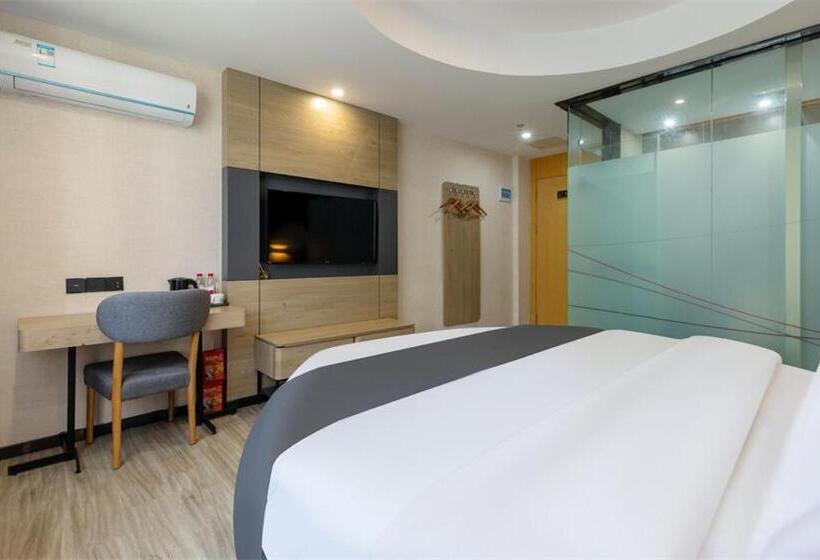 Romantic Room, Thank Inn Chain Hotel Guangdong Qingyuan Fogang County 106 National Road