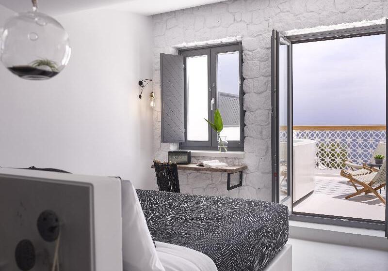 디럭스 룸 바다 전망, Afroditi Venus Beach Resort