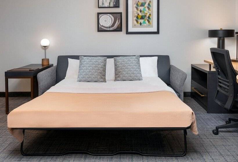 침실 2개 스위트, Residence Inn Greenvillespartanburg Airport