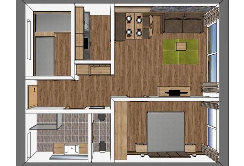 Апартаменты Superior 1 Спальня, Panorama Residence öhlerhof