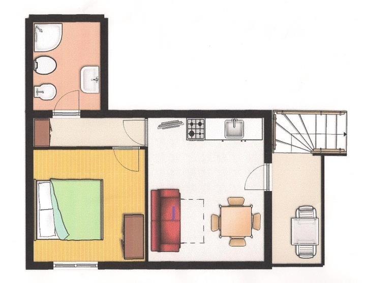 Апартаменты 1 Спальня, Villa Dina