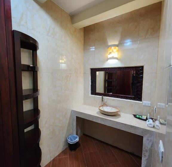 정원 전망 4인용 스탠다드 룸, Hostal Hacienda Apulco