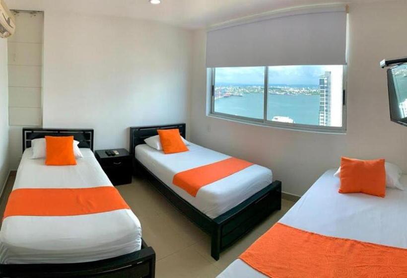 Apartamento 1 Dormitório com Sacada, Apartamentos Palmetto   Frente Al Mar