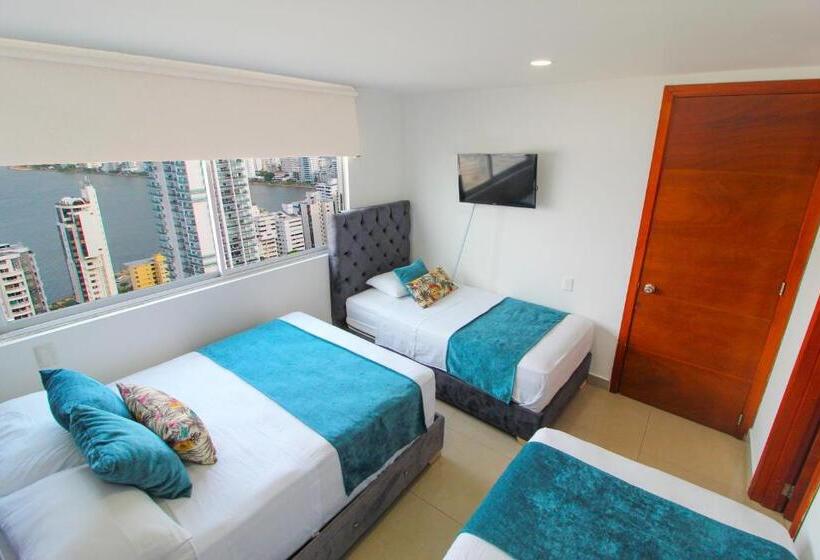 Apartamento 1 Dormitório Vista Mar, Apartamentos Palmetto   Frente Al Mar