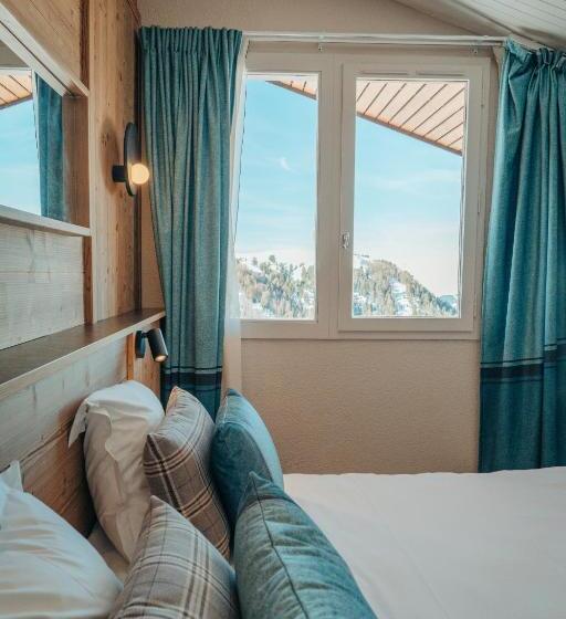 اتاق استاندارد با چشم‌انداز, Hôtel L Eden Des Cimes   Vacances Bleues   Belle Plagne 2100
