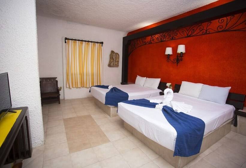 Номер Стандарт 2 Двуспальные Кровати, Xbalamqué & Spa Cancún Centro