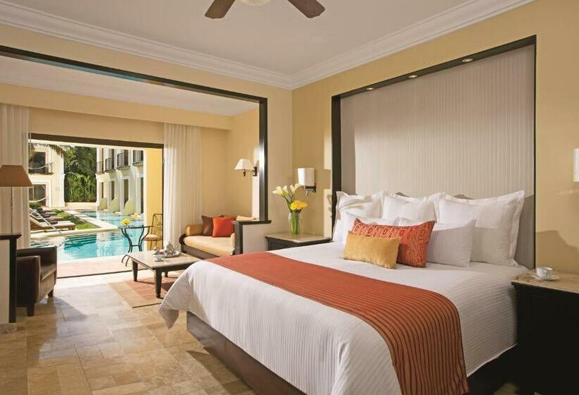 带大床的俱乐部房间, Dreams Tulum Resort & Spa
