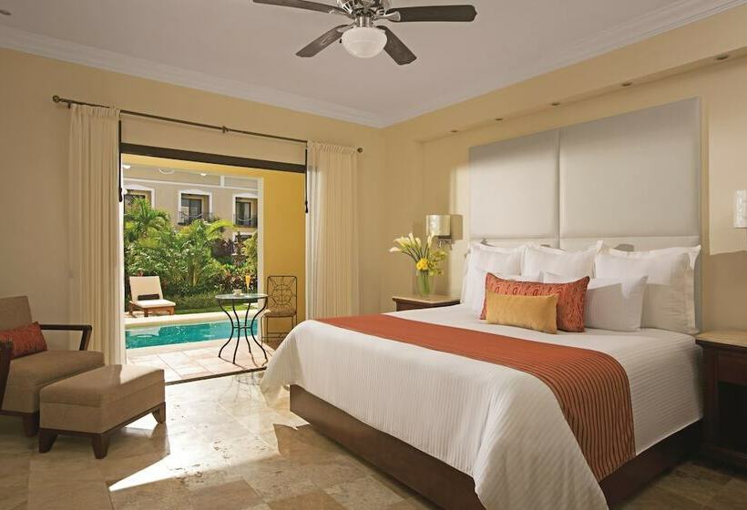 带大床的俱乐部房间, Dreams Tulum Resort & Spa