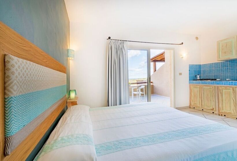 带1个卧室的带海景的公寓, Residence Hotel Lu Nibareddu