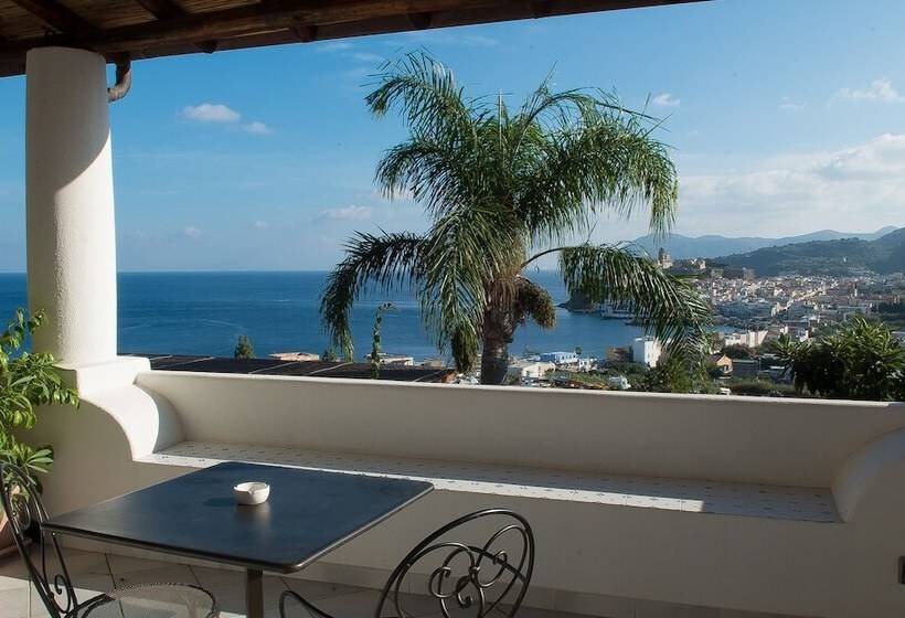 اتاق سوپریور با چشمانداز دریا, Villa Enrica   Aeolian Charme