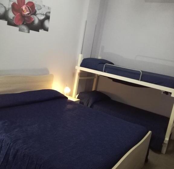 اتاق استاندارد چهارنفره با بالکن, Albergo Primavera