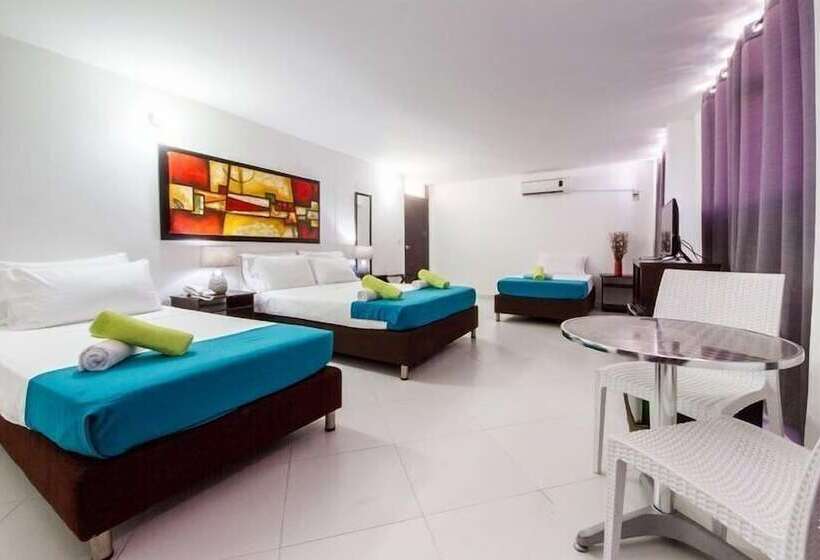 Quarto Quádruplo Estandar, Verde Mar