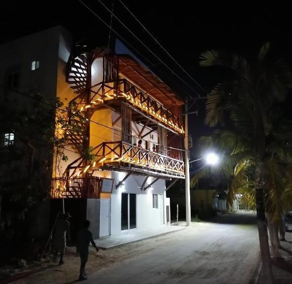 バルコニー付き１ベッドルームアパートメント, Casa Coronaa Holbox México