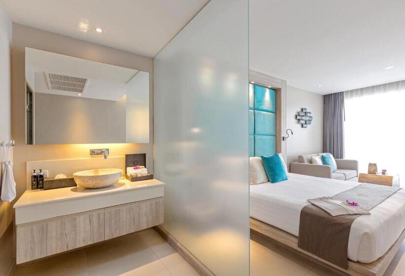 디럭스 룸 바다 전망, Cape Sienna Phuket Gourmet Hotel & Villas   Sha Extra Plus