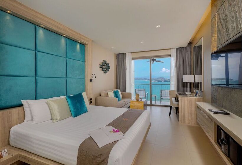 디럭스 룸 바다 전망, Cape Sienna Phuket Gourmet Hotel & Villas   Sha Extra Plus