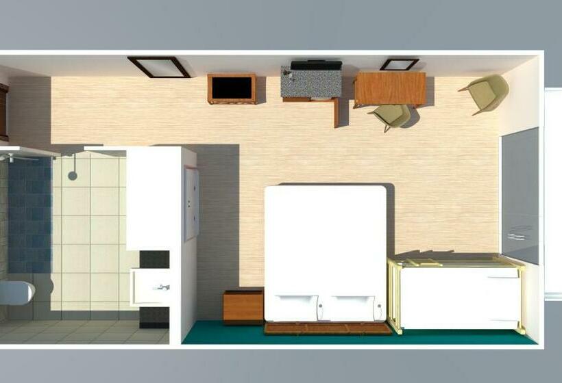 Quarto Quadruple Standart Vista Jardim, Green Bay Resort & Spa
