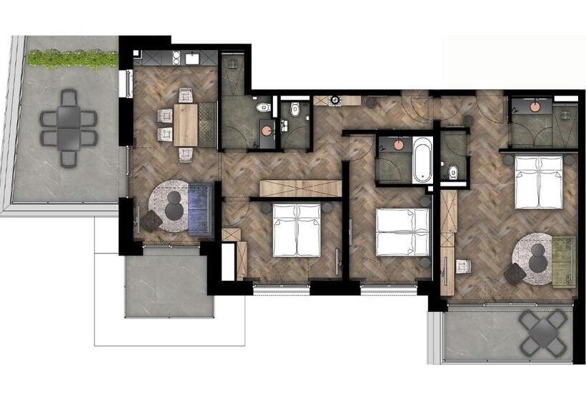 סוויטה דלוקס, The Matthew   Copper Lodge