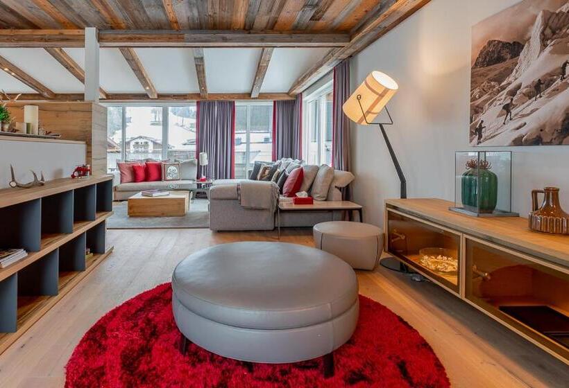 1침실 펜트하우스 아파트, Alpenparks Hotel Maria Alm