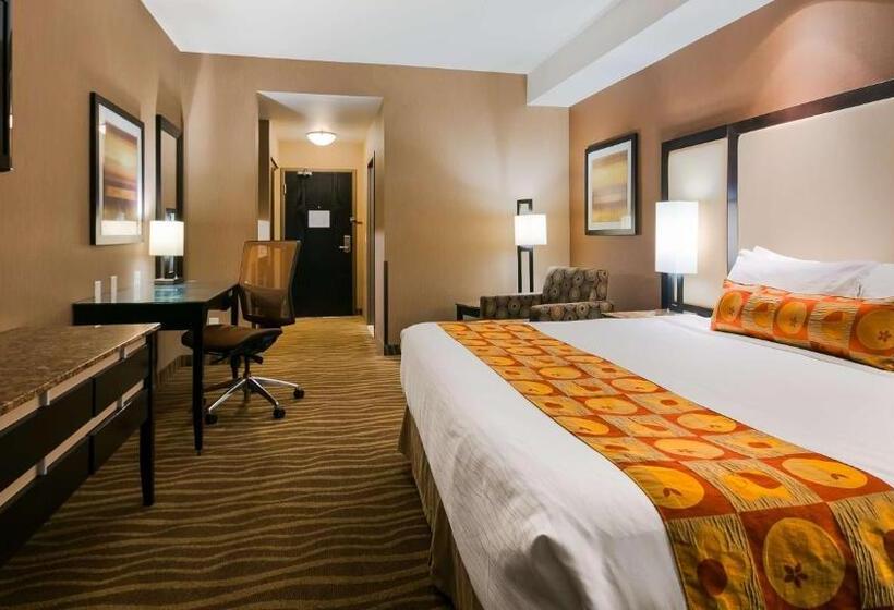 キングサイズベッドのスタンダードルーム, Best Western Premier Freeport Inn Calgary Airport