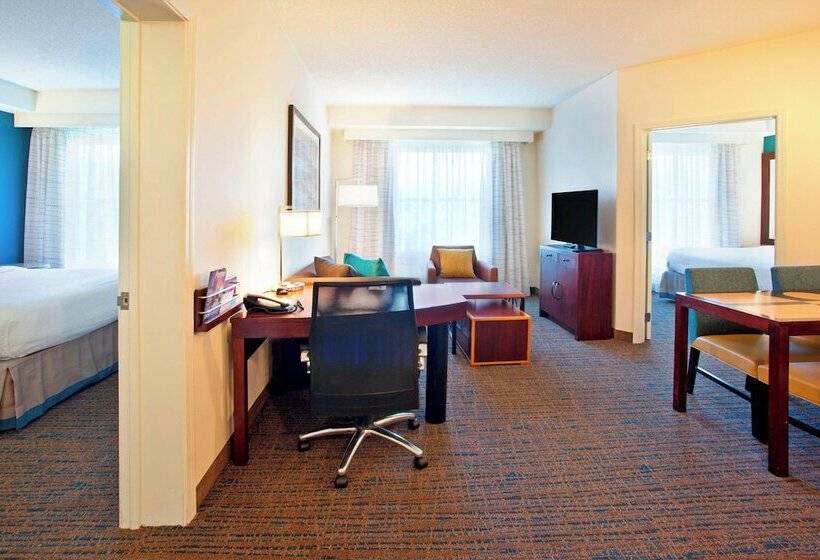 침실 2개 스위트, Residence Inn Baltimore Hunt Valley