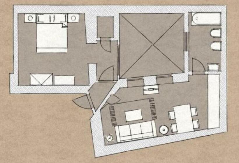 Apartamento 1 Dormitório, 6 Continents Apartments By Prague Residences