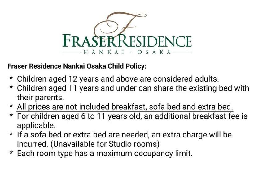 Апартаменты Executive 1 Спальня, Fraser Residence Nankai Osaka
