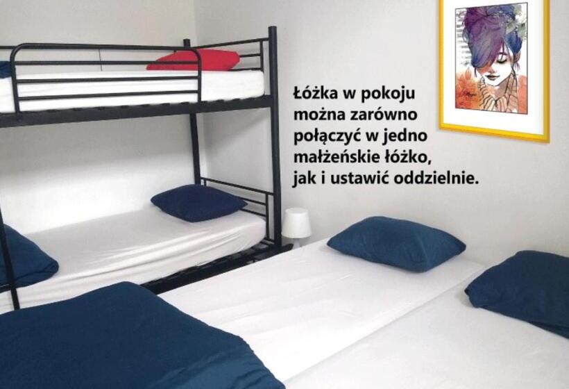 غرفة عائلية حمام مشترك, Music Hostel Piotrkowska