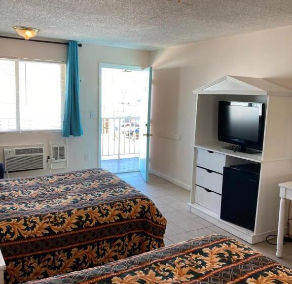 חדר סטנדרט שתי מיטות זוגיות, Surfside Motel   Seaside Heights