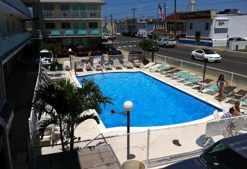 חדר סטנדרט שתי מיטות זוגיות, Surfside Motel   Seaside Heights
