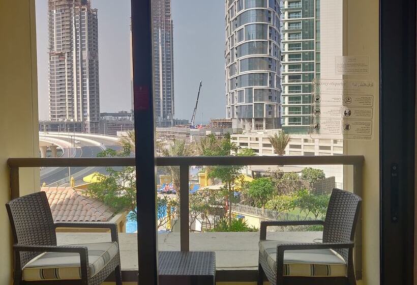 آپارتمان 1 خوابه با چشم‌انداز جانبی دریا, Ramada Hotel, Suites And Apartments By Wyndham Dubai Jbr