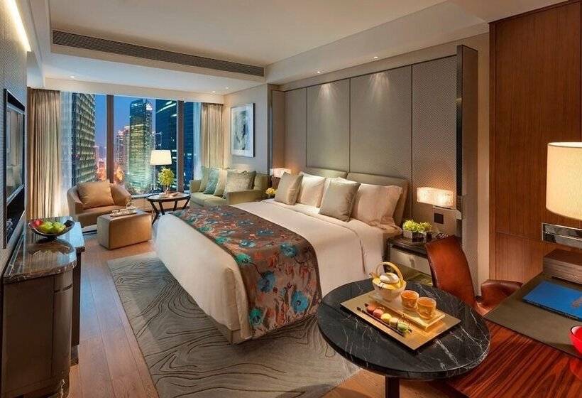 اتاق استاندارد با تخت دوبل, Mandarin Oriental Pudong, Shanghai