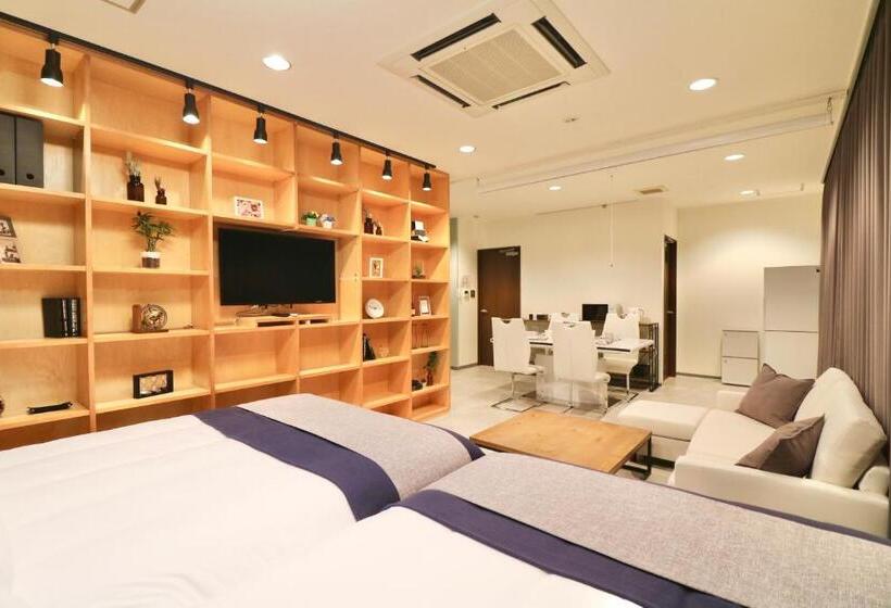 غرفة قياسية رباعية مزودة بشُرفة, Taketo Stay Terrace One