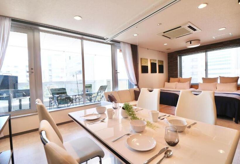 غرفة قياسية رباعية مزودة بشُرفة, Taketo Stay Terrace One