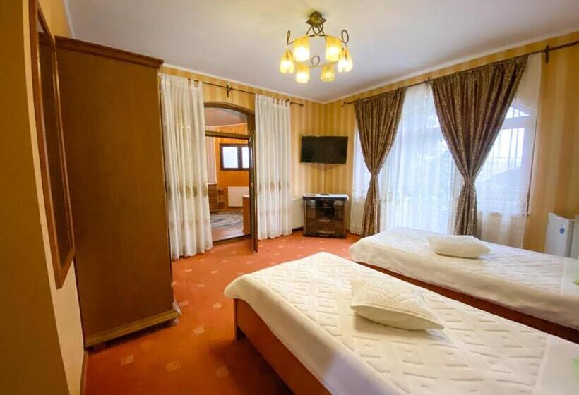 آپارتمان 1 خوابه همکف, Pensiunea Crocus   Sauna & Billiard