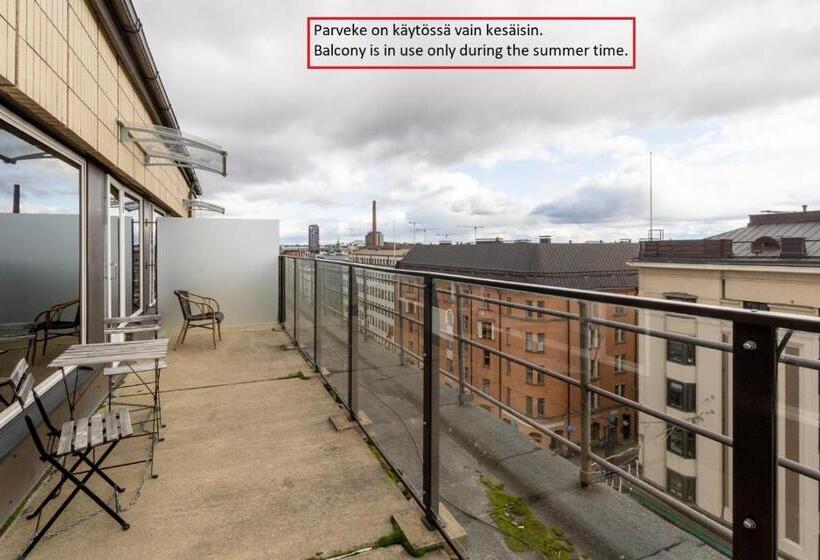 Quarto standart com varanda, Forenom Aparthotel Tampere