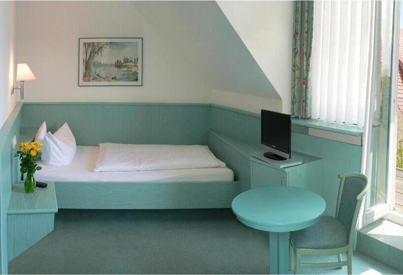 Quarto Individual Interior, Till Eulenspiegel   Nichtrauchhotel   Garni