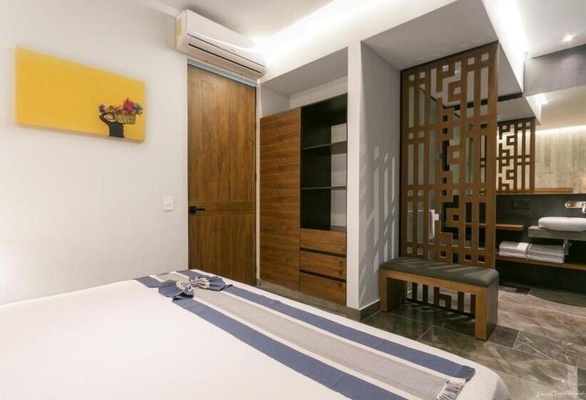 テラス付き１ベッドルームアパートメント, Iik Tulum By Groovy Stays  A Hip Condo Hotel With Wifi, Rooftop, Pool, Sleeps 6