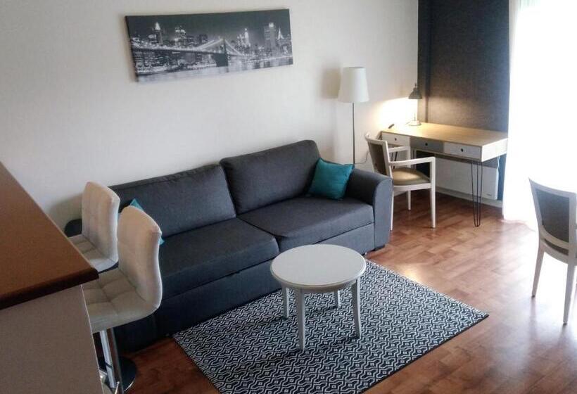 Апартаменты Семейные 1 Спальня, Residence Carouge Appart