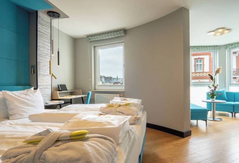 Standardzimmer mit seitlichem Meerblick, Das Ahlbeck Hotel & Spa