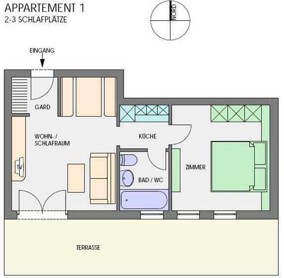 Apartamento 1 Dormitório, Haus Christaldo