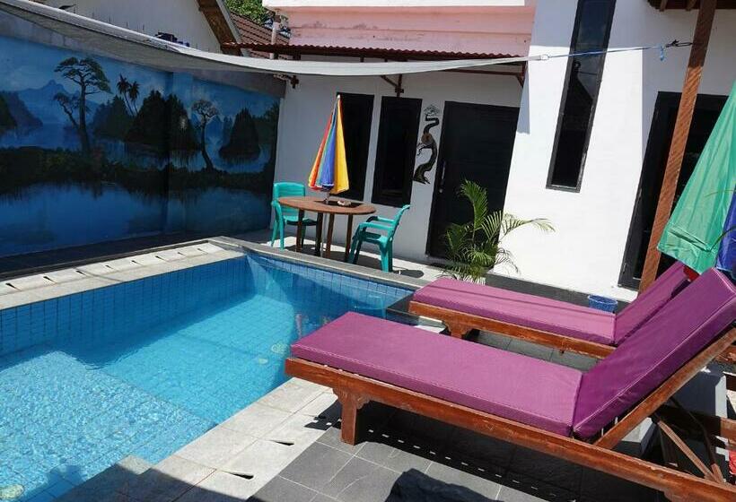 اتاق استاندارد با چشم‌انداز استخر, Wave House Gerupuk South Lombok