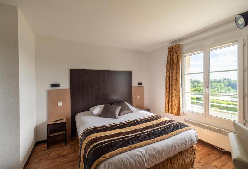 اتاق استاندارد با چشم‌انداز دریاچه, Brit Hôtel Confort   La Tour Blanche