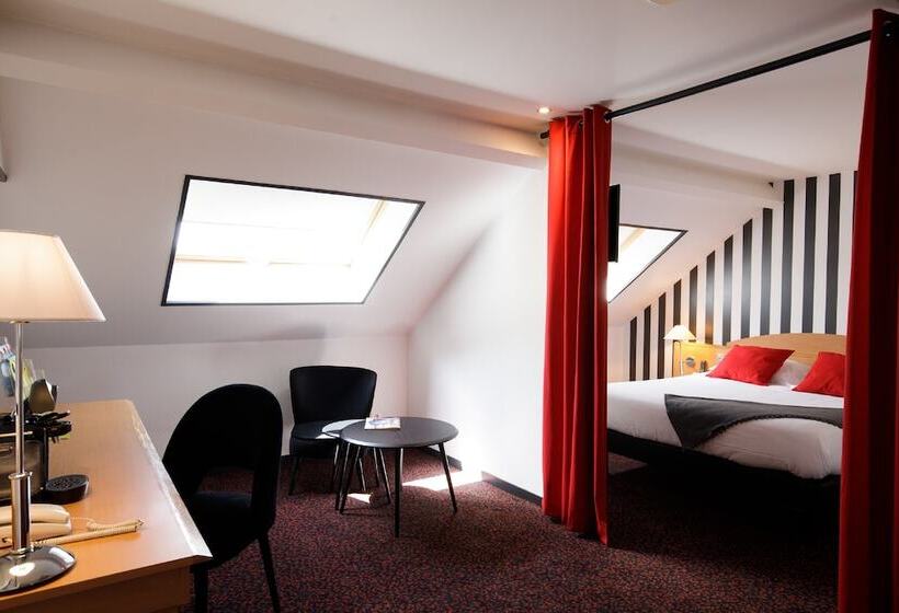패밀리 룸, Logis Hôtel L Orée De Chartres   Barjouville