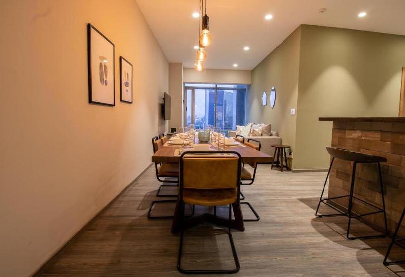 ２ベッドルームアパートメント, Capitalia   Apartments   Reforma Centro
