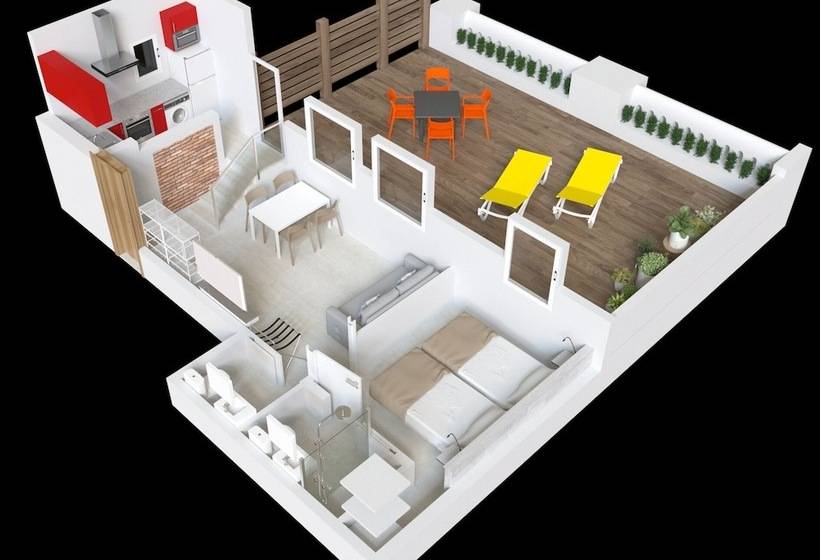 Апартаменты Пентхаус 1 Спальня, Stay Together Barcelona Apartments