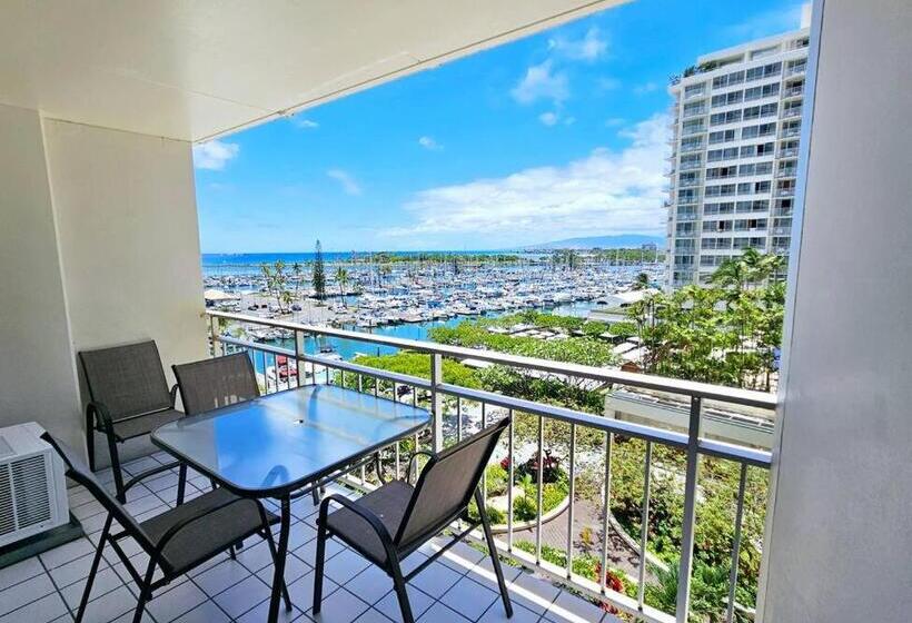 침실 1개 바다 전망 아파트, Ilikai Hotel Condo With Kitchen And Ocean View