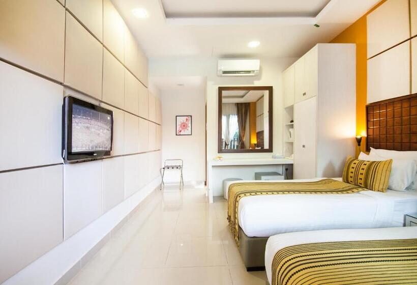 اتاق لوکس با چشم‌انداز استخر, Palette Telaga Terrace Boutique Resort