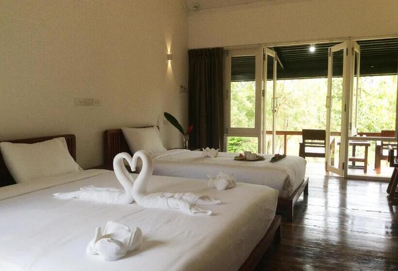 스탠다드 방갈로 정원 전망, Vang Vieng Eco Lodge
