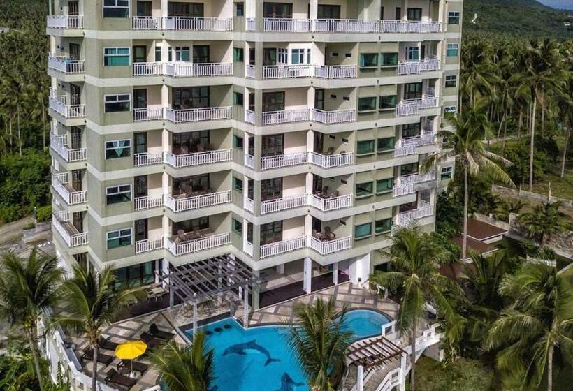 침실 1개 바다 전망 아파트, Koh Samui Tower