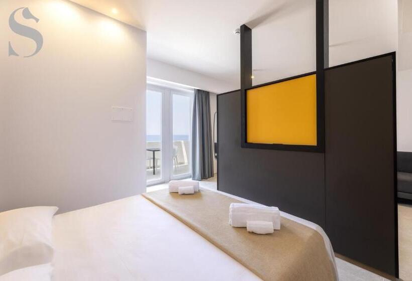 带海景标准四人间, Sud Hotel Pulsano